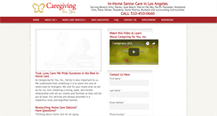 Desktop Screenshot of caregivingforyou.com