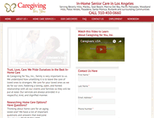 Tablet Screenshot of caregivingforyou.com